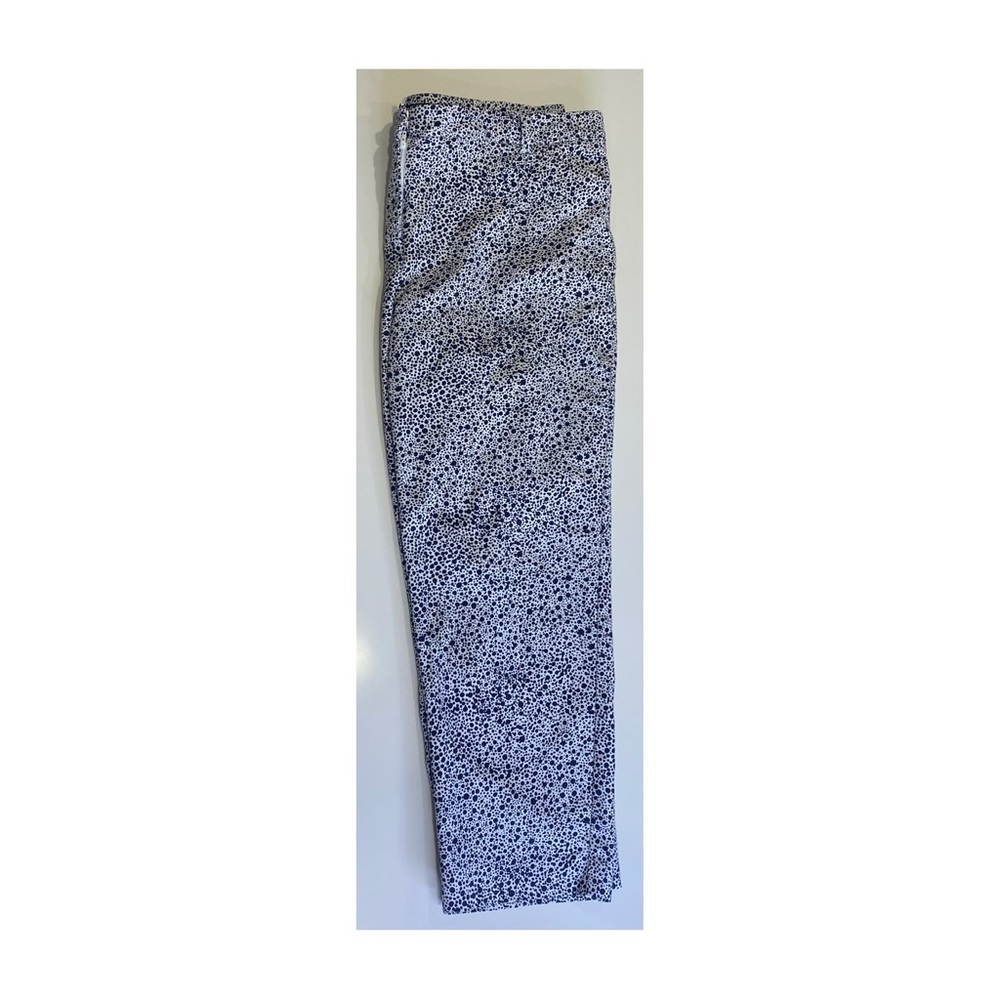 Womens Sportscraft cropped Capri cotton pants size 18 pockets white navy - Picture 3 of 9